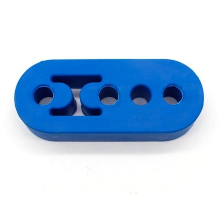 2 stk. Eksos Henger Gummi (Blå) Justerbar Isolasjonsbøsning