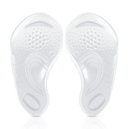 1 par hålfotsstöd, transparent