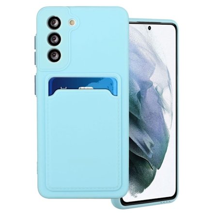 Card Holder Suojakuori For Samsung Galaxy S21 - Vauvasininen