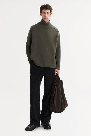 Soft Goat - Men's Turtleneck - S - Olive