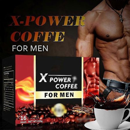 X Power Kaffe, X Power Kaffe för män, Instant Power Kaffe för män, Kraftfullt kaffe Ginseng Maca[HK]