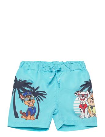 Nmmmessi Pawpatrol Long Swimshorts Cplg Badeshorts Blå Name It*Betinget Tilbud