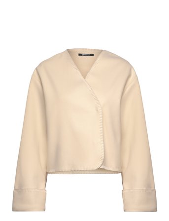 Gina Tricot Blanket Stitch Jacket - Beige - XL