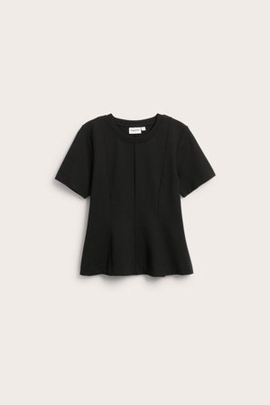 Kappahl | Peplum-topp Svart L | Svart
