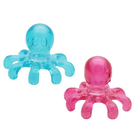 2 stk./sæt Håndholdt Octopus Massager til Hovedbund Akupunkturpunkter Massage