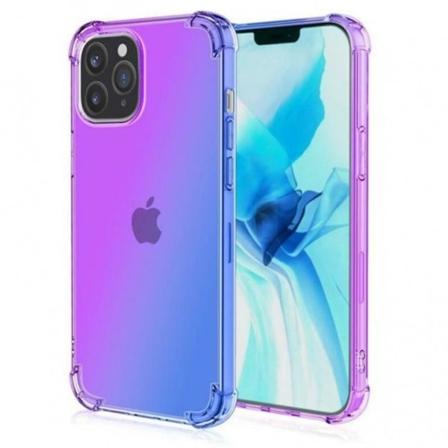 Mobiltelefon cover i TPU kompatibel med iPhone 14 Pro, Purple & Blue Lila