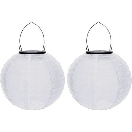 Solcellelamper til udendørs brug, Lanterner Solcelle Udendørs, Solcelle Lanternelys Dekoration Hængende Havelanterne Led Lanterne til Have Terrasse, 