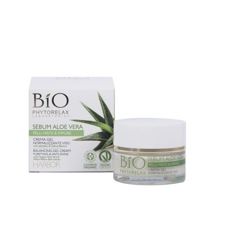 Phytorelax Skincare Vegan & Organic Crema Gel Normalizzante Viso 50ml - Tratt.viso 24 ore antimperfezioni