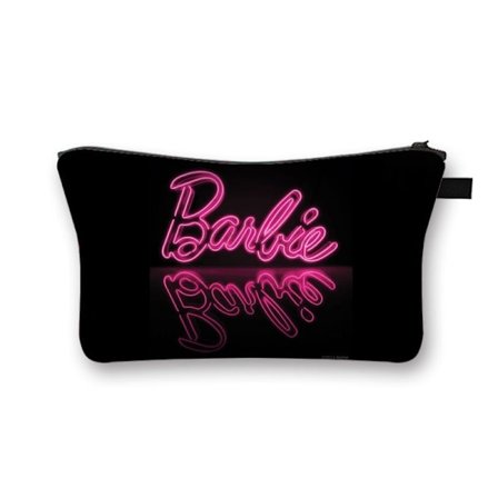 Barbie Princess Kosmetikkveske Barbie Trykt Polyester Clutch Europeisk og Amerikansk Bærbar Stor Kapasitet Oppbevaringsveske for Kvinner