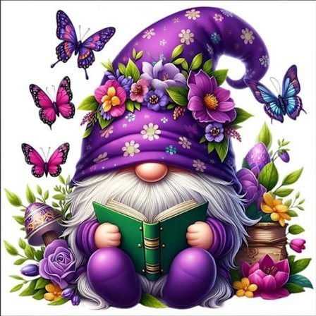 Halloween nisse diamant kunst sæt (til voksne), sommerfugl diamant maleri sæt (til voksne begyndere), hjemmevægsdekoration 30x30 cm