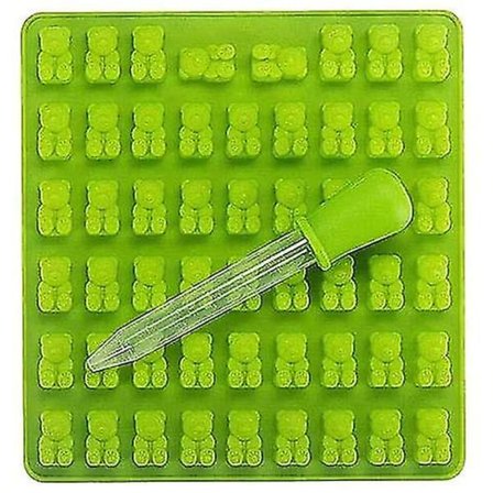 DIY Silikonform Kreativa Djurformade Formar 53 Hål Cartoon Björndesign Isbitform Godis Silikonform