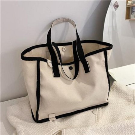 Lærreds mulepose håndholdt mulepose SORT