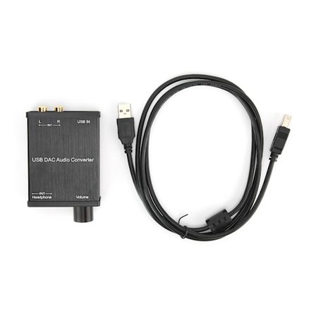 GV-022 USB-lydkort Plug and Play DAC-lydkonverteradapter til Windows/Mac OS X/PS4
