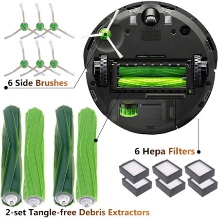 iRobot Roomba i7 (i7156) i7+ (i7556) E5 (e5154) E6 reservedele DXGHC