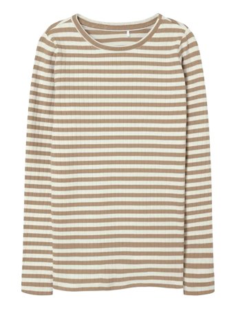 name it Nkfsuraja Xsl Ls Top Noos - Brown - 116