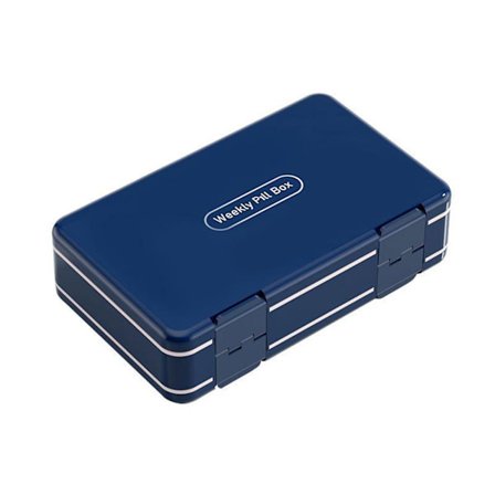 Veckans 3 gånger om dagen pillerbehållare läcksäker medicinbehållare för piller tabletter husdjursmedicin