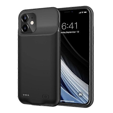 6000mAh Uppladdningsbart Batteri Mobiltelefon Laddare Skal Kompatibelt För iPhone 12 mini 5.4 tum