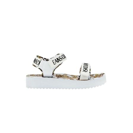 Versace Jeans Couture Garland Logo Sandalen , Wit , Dames , Maat: 37 EU