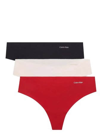 Calvin Klein Thong 3Pk - Black - L