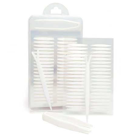 Øjenlågsbånd 800 stk. Usynlige løft Dobbelt øjenlågssticker Øjenløftbåndssticker med plastikgaffel og pincet, øjenlågsløftstrimler