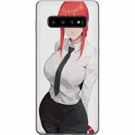 Samsung Galaxy S10 Genomskinligt Skal Makima Chainsaw Man