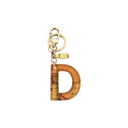 Alviero Martini 1a Classe, Geo Classic "D" keychain - - Oranje, Heren, Maat:ONE Size