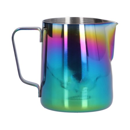 Rostfri Stål 350ml Mjölkskumningskanna Spetsig Mun Cappuccinokopp Färgstark Latte Art