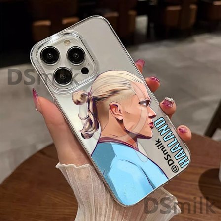 Man City FC Erling Haaland 2022/23 Första Laget Mjukt Gel Skal Kompatibelt Med iPhone 12pro max