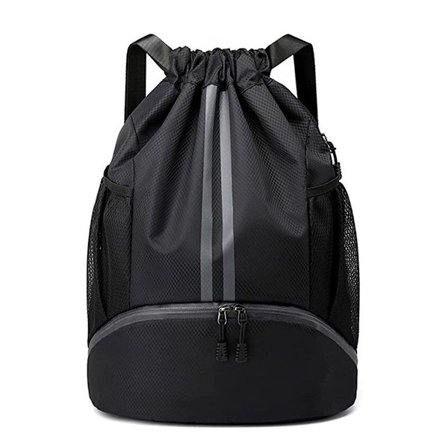 Sportsbag, gymbag, fotballbag, ryggsekk med snøring, justerbar snøring T