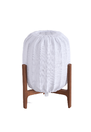 Watt&Veke Prisma Mini Dark ash / White Bordslampor Unisex Vit 16x16x24,5