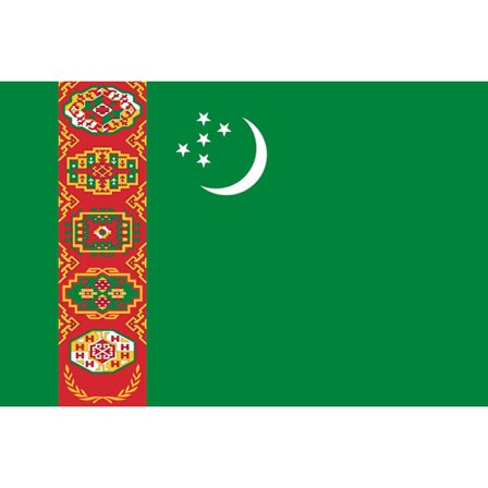 Turkmenistan flagg