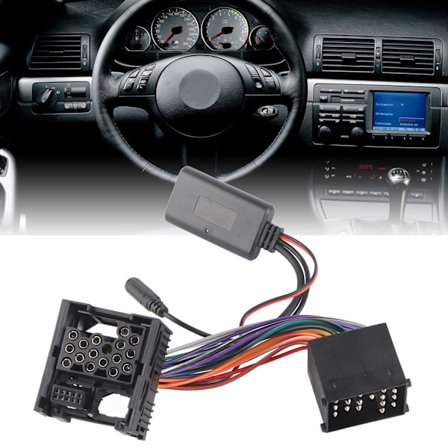 Bluetooth-adapter for bilstereo for strømming av musikk, handsfree-samtaler, plug and play-bilstereo-adapter med ekstra inngang, førsteklasses 