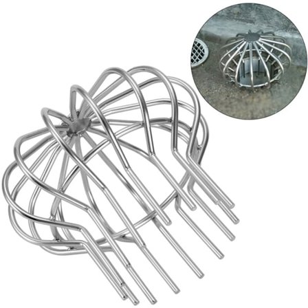 Rustfrit afløbsrør i rustfrit stål til tag, gulvafløb til indendørs brug (rør 110)