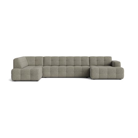 Paris U-sofa, højrevendt - Puente Grøn - 382x218x77 - Elegant & Robust Design, Uovertruffen Komfort - Sofa, U-sofa, Grøn