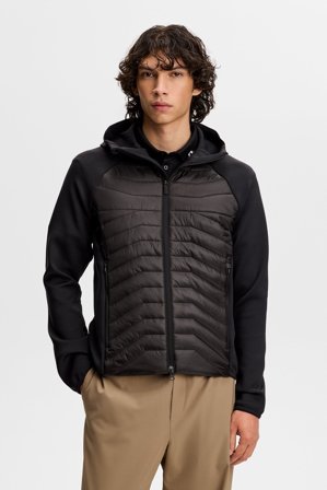 J.Lindeberg - Heyden Quilt Hybrid Hood - Fashion - Black - Men - M