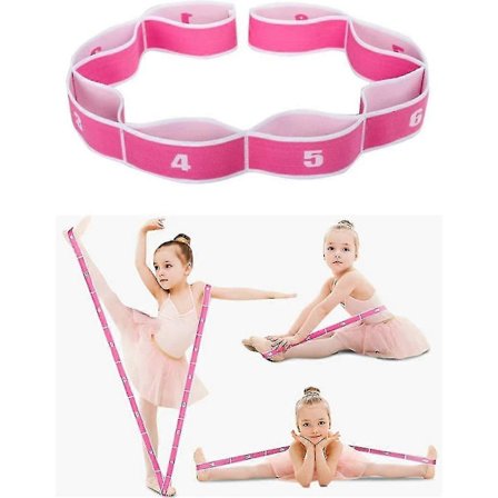 Stretchband för barn med flera öglor, yogaövningsband, latinband (d-4-) Tw