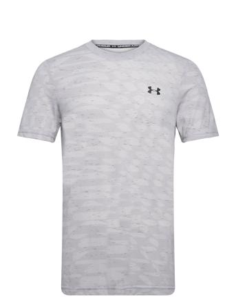 Ua Seamless Ripple Ss T-shirts Short-sleeved Grå Under Armour*Betinget Tilbud