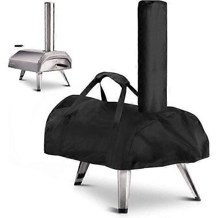 Pizzaovnsdækken til Ooni Karu 12, Vandtæt, Vejrbestandig, Oxford-stof, Pizzaovnsdækken, Sort, 81 x 42 x 21 cm, Til Ooni Karu 12 (Fww)