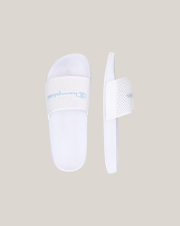 Champion DTN21 Slide Blanc Chaussures Fille - Kids Brand Store