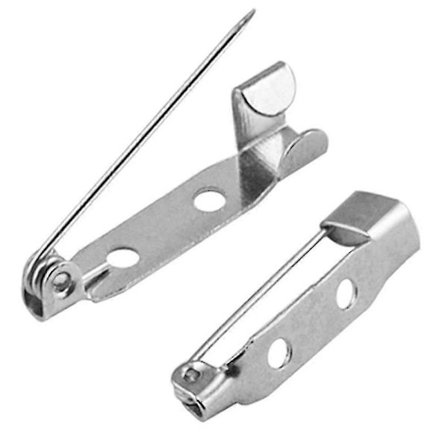 100 stk. brochenåle - sikkerhedsnåle til smykker og håndarbejde - bijoux brocher