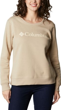 Columbia Montrail Women ́s Columbia Logo Crew long-sleeved sweaters Beige XL