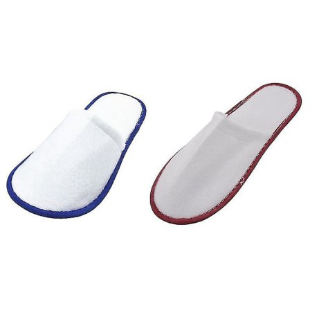 30 Par Hotel-Slippers af Terryklæde Engangs Brug Spa Rød