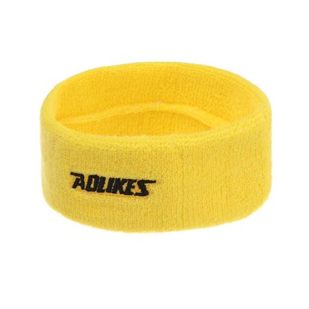 Puuvillainen hikipanta Miesten hikinauha KELTAINEN