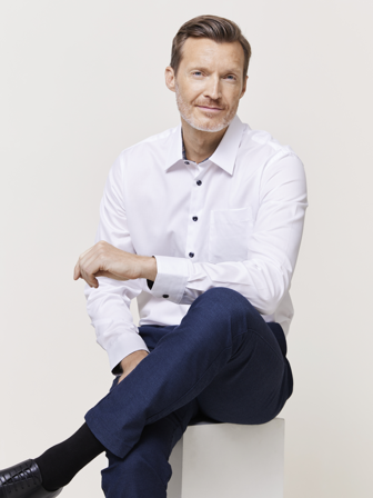 MATCH - Ullern skjorte - Alvo - Str. XXXL - Herre - Skjorter - Hvit - 100% bomull