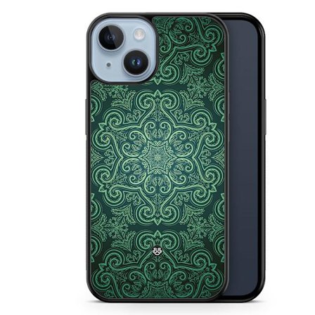 Bjornberry Skal iPhone 14 Plus - Grön Retromönster