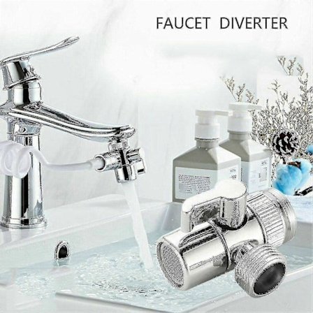 Omkopplare Kranadapter Diskbänk Splitter Omledare -ventil Vattenkran Anslutning