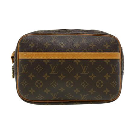 Louis Vuitton Vintage Pre-owned Reporter PM Monogram Crossbody Tas , Bruin , Dames , Maat: ONE Size Vintage Tassen