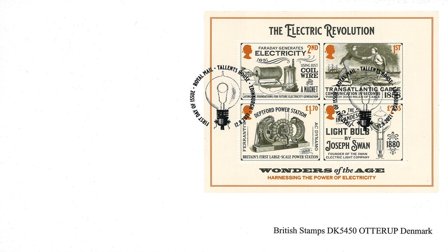 Storbritannien - Den industrielle revolution - Stemplet miniark opklæbet