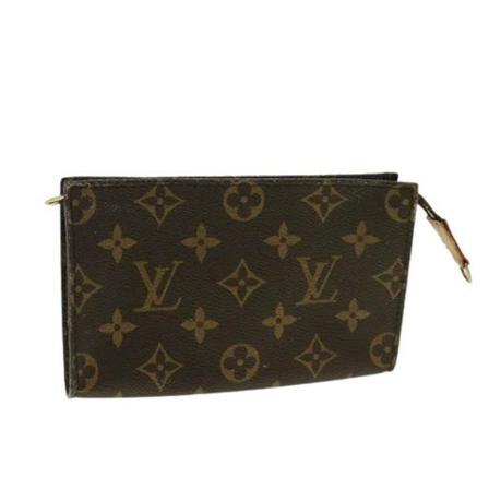Louis Vuitton Vintage, Pre-owned Canvas pouches Bruin, Dames, Maat:ONE Size,leer