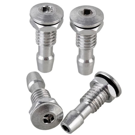 4 stk. Udløb Nippel Vanddyse Køling M6 Sølv til RC Båd Forbindelse